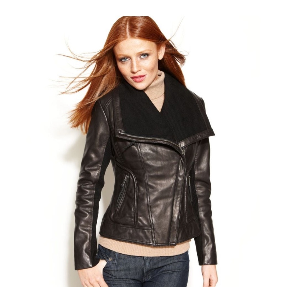 Michael Kors Women's Black Leather Jacket